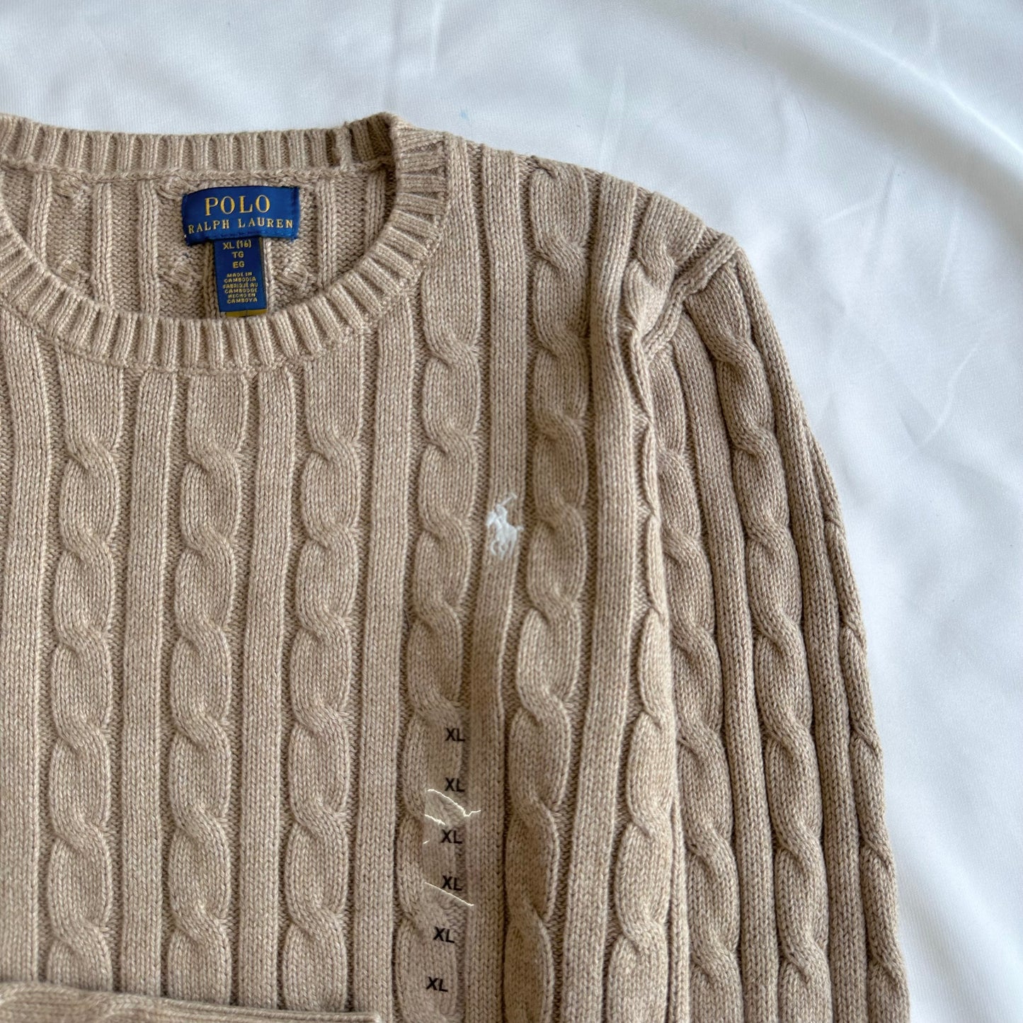 Cable-Knit Cotton Sweater