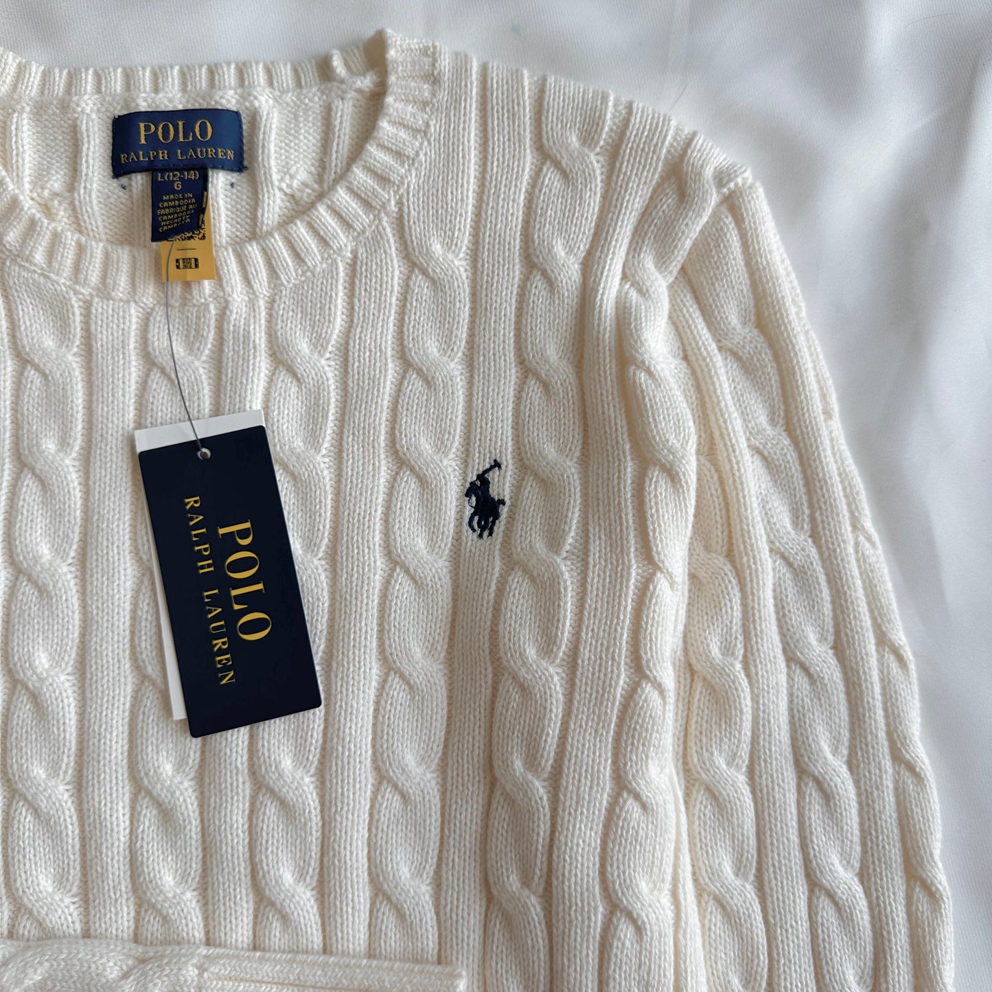 Cable-Knit Cotton Sweater