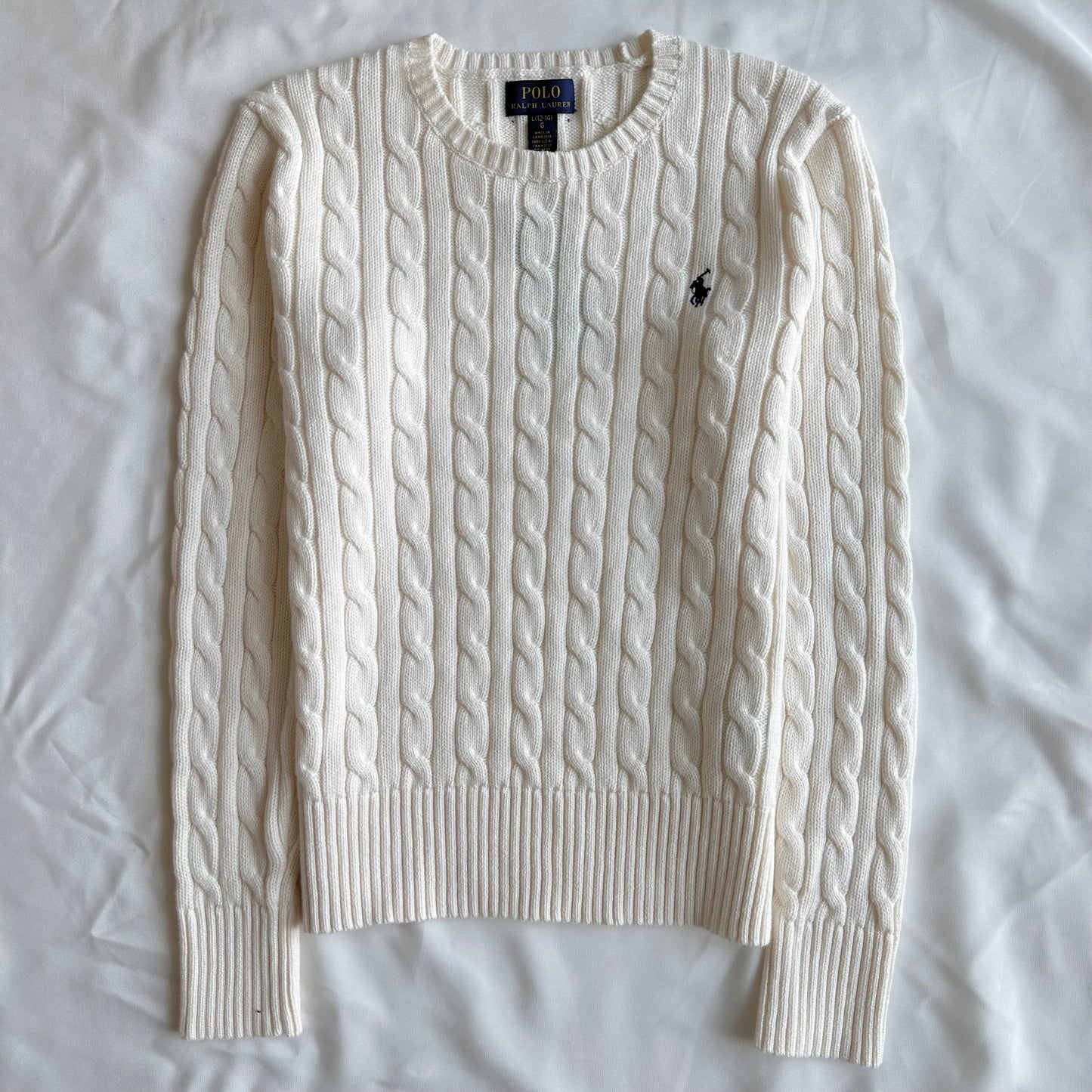 Cable-Knit Cotton Sweater