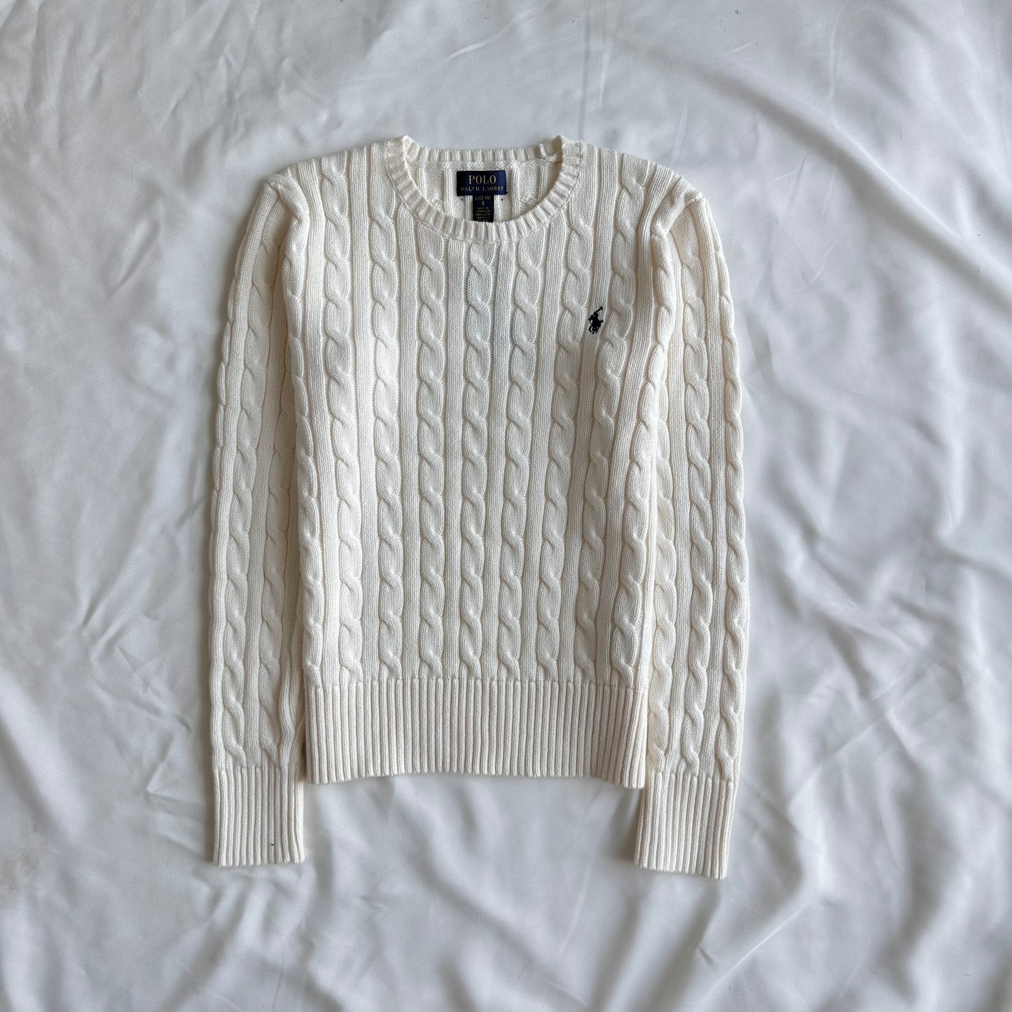 Cable-Knit Cotton Sweater
