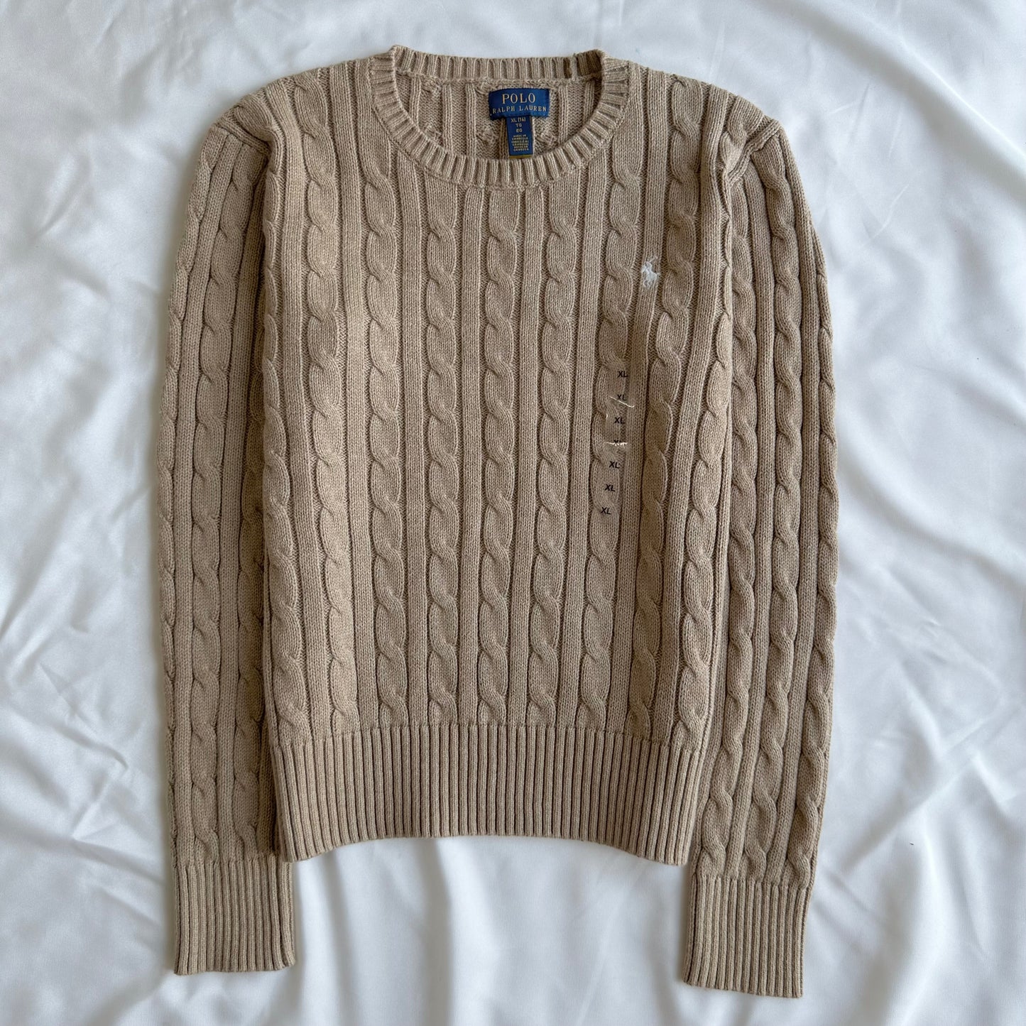 Cable-Knit Cotton Sweater