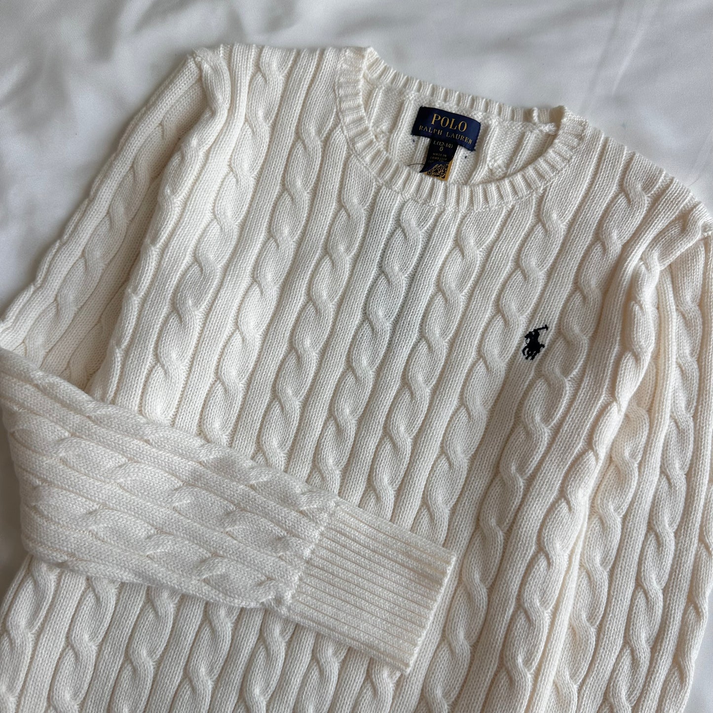 Cable-Knit Cotton Sweater