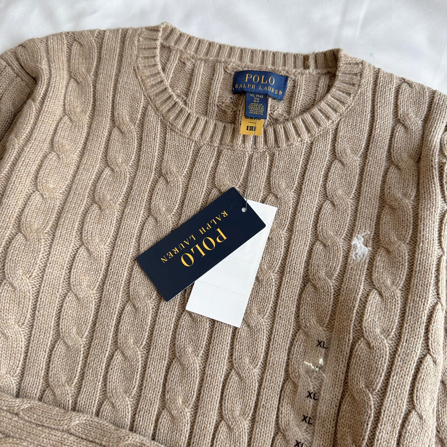 Cable-Knit Cotton Sweater