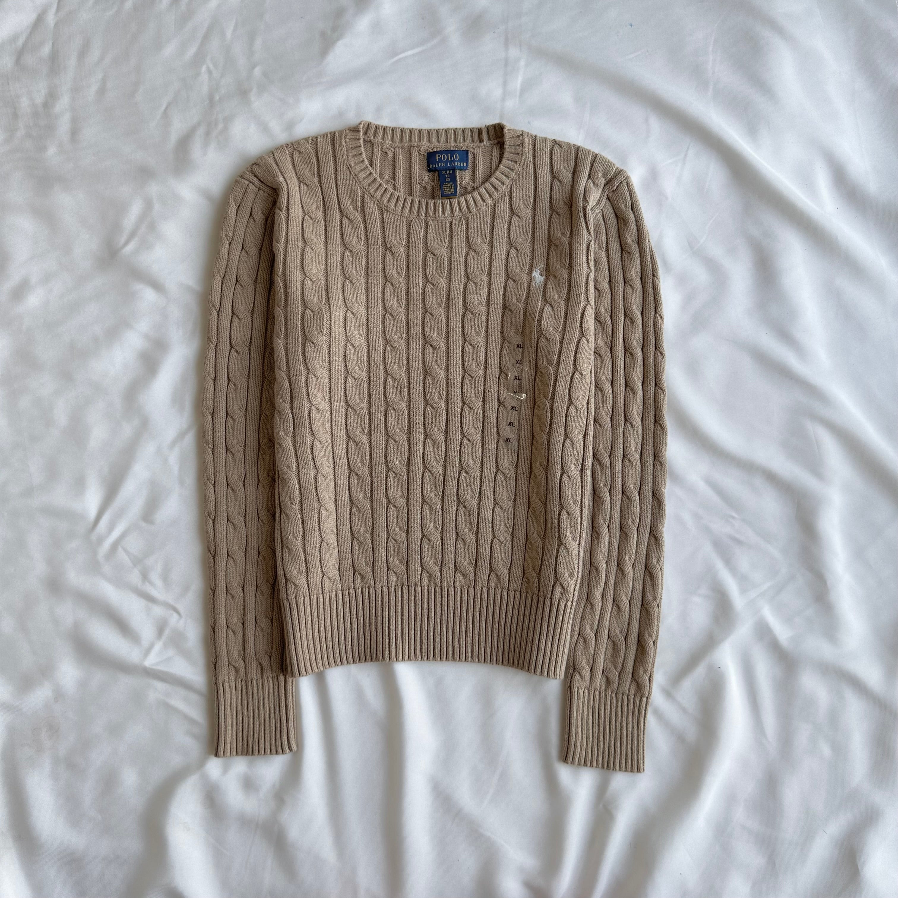 Cable-Knit Cotton Sweater