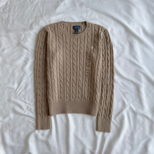 Cable-Knit Cotton Sweater