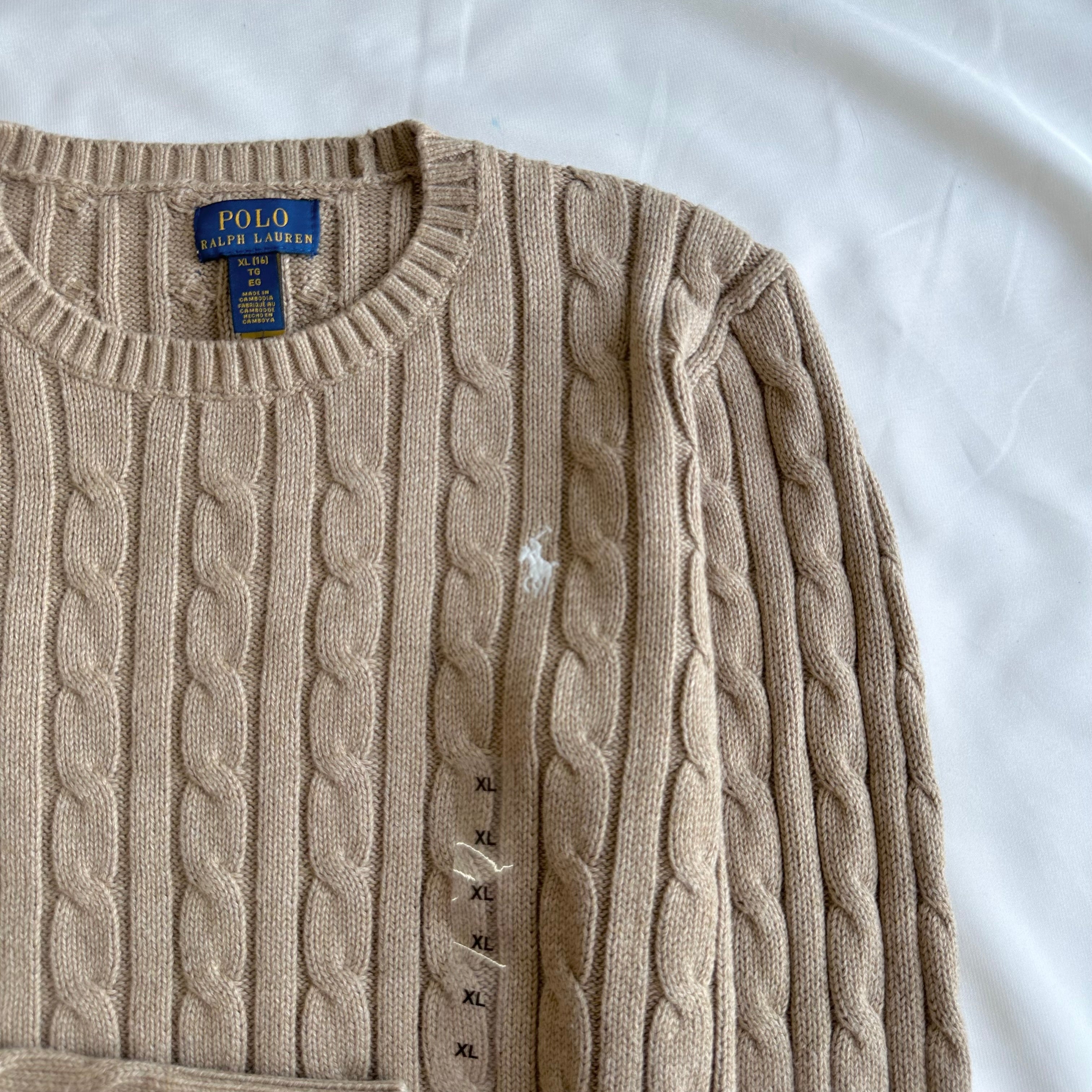 Cable-Knit Cotton Sweater