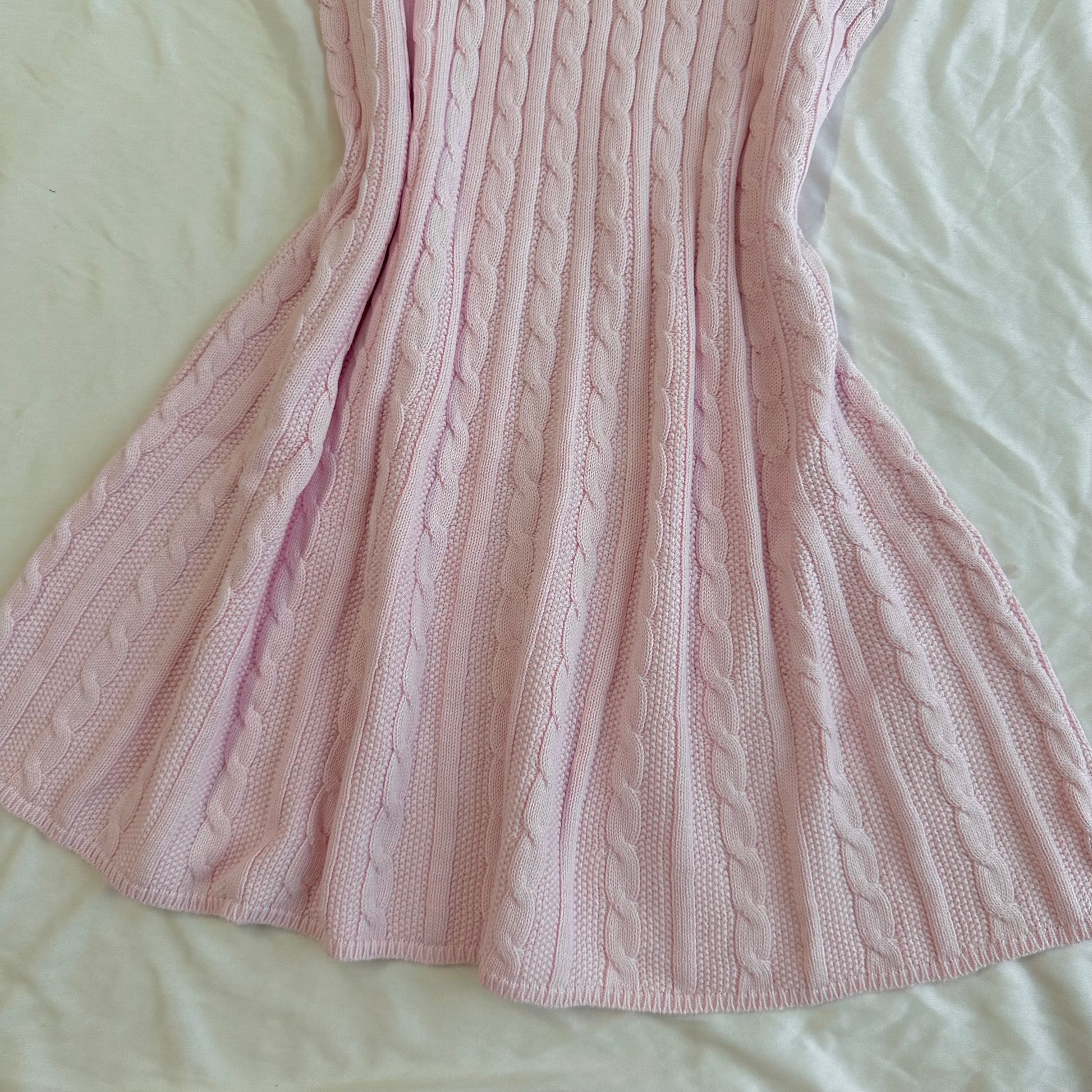 Cable-Knit Cotton Polo Sweater Dress Outfitland.store Cable-Knit Cotton Polo Sweater Dress Outfitland.store