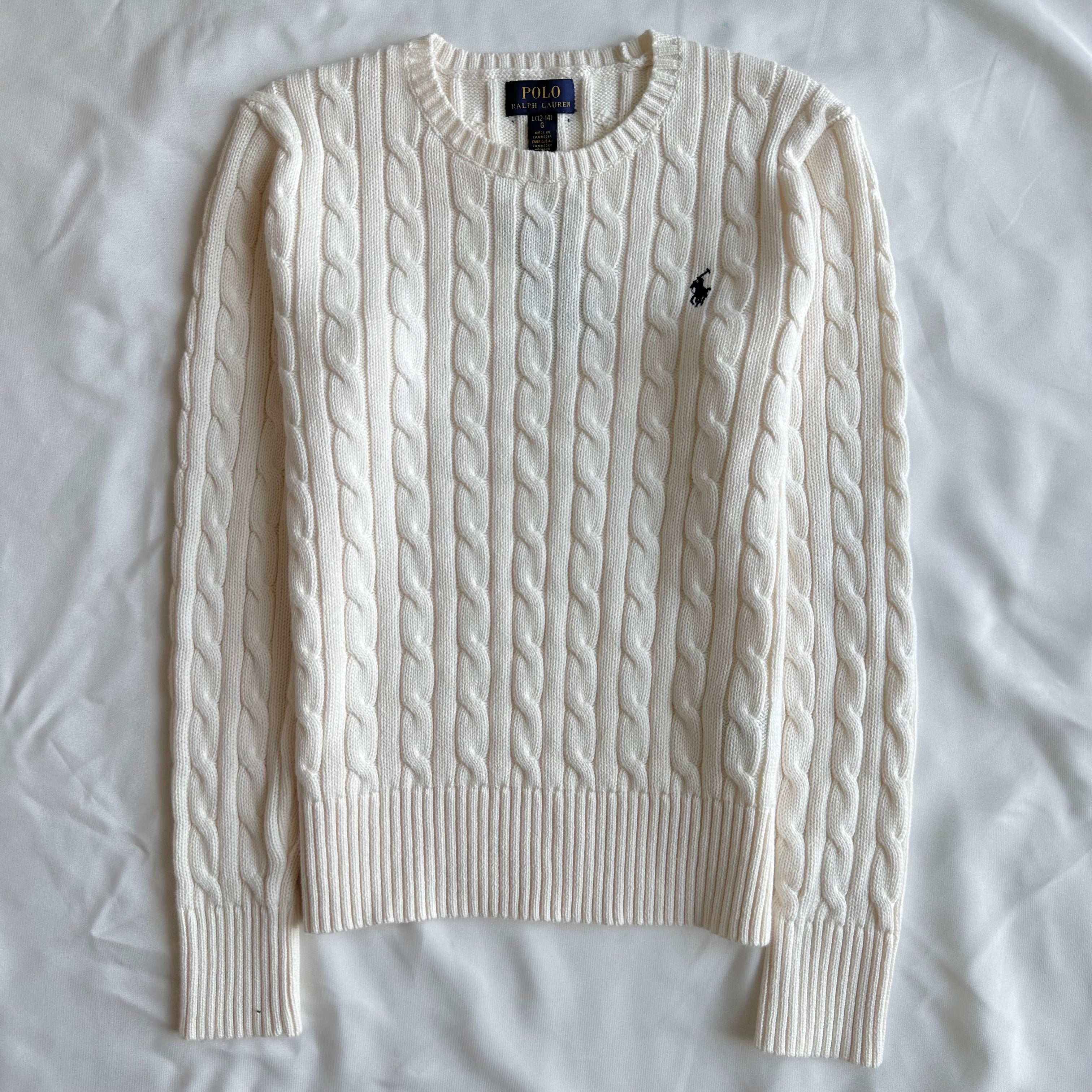 Cable-Knit Cotton Sweater
