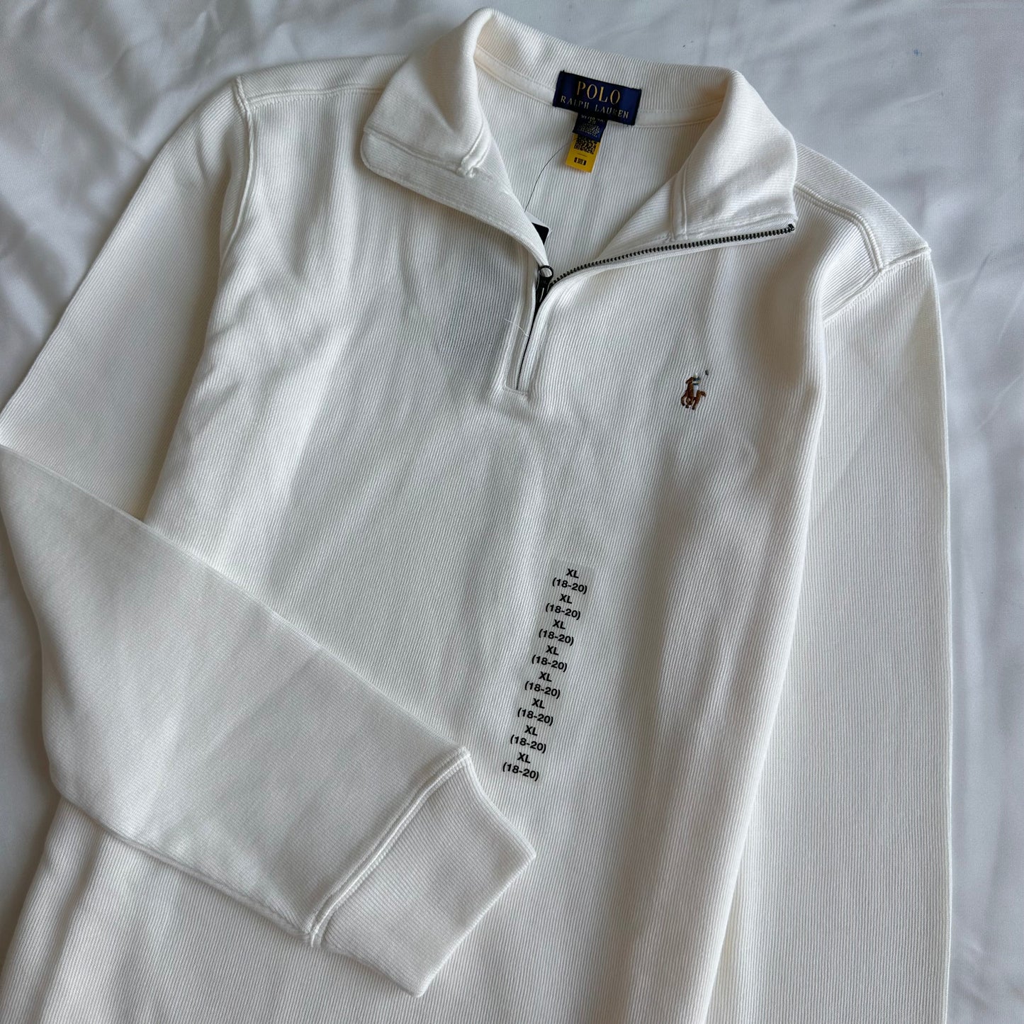 Cotton Interlock Quarter-Zip Pullover