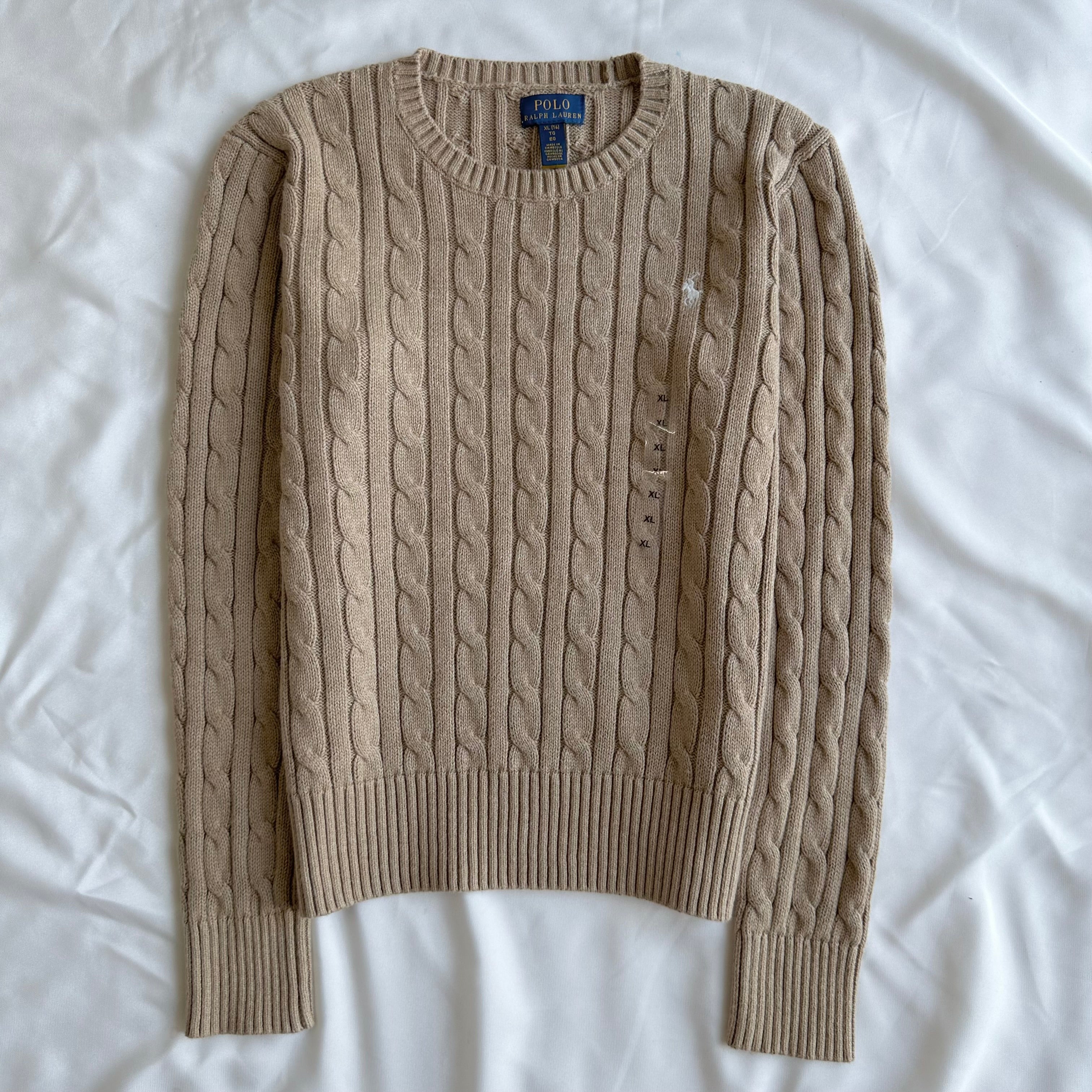Cable-Knit Cotton Sweater