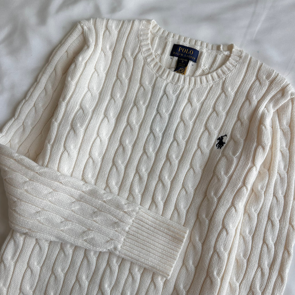 Cable-Knit Cotton Sweater